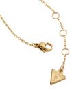 GUESS Love Bites 14mm Embraced Hearts Bracelet S Yellow Gold