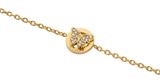 GUESS Borboleta 10mm Coin Bracelet S Yellow Gold