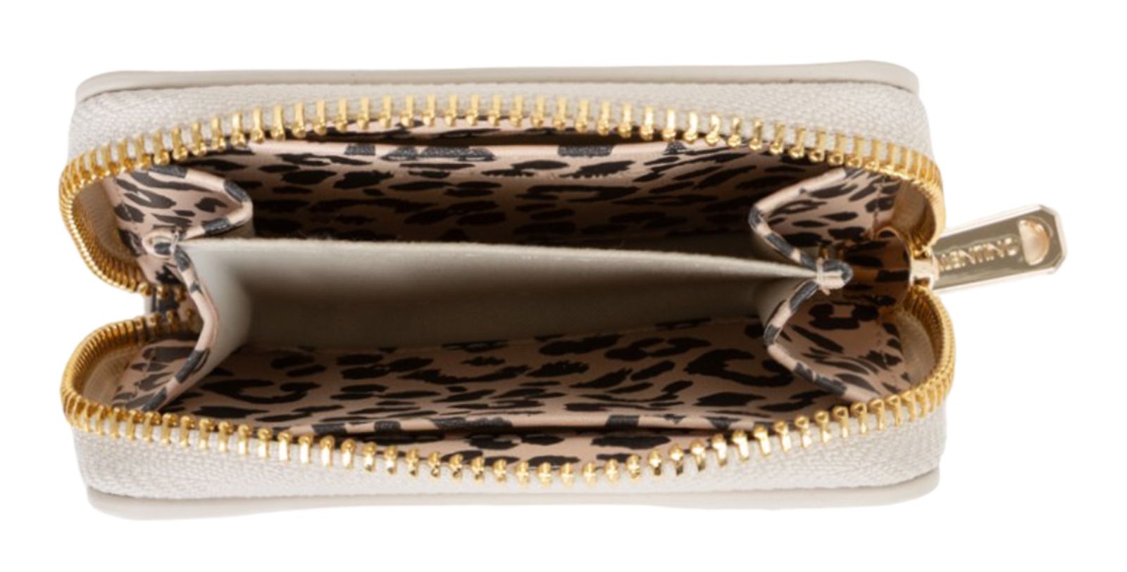 VALENTINO Leo Portafogli Zip Around Wallet Ecru / Multicolor VALENTINO Leo Portafogli Zip Around Wallet Ecru / Multicolor