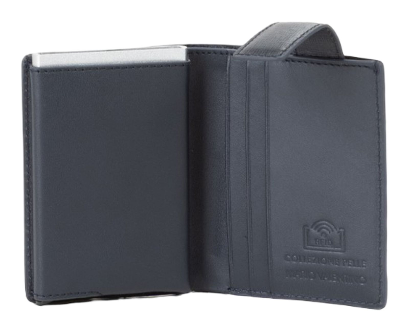 VALENTINO Karo Credit Card Case Navy VALENTINO Karo Credit Card Case Navy