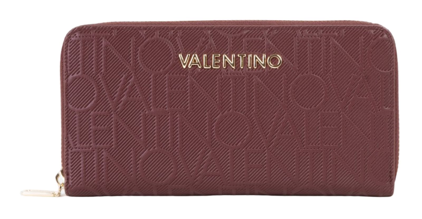 VALENTINO Donna Zip Around Wallet Bordeaux