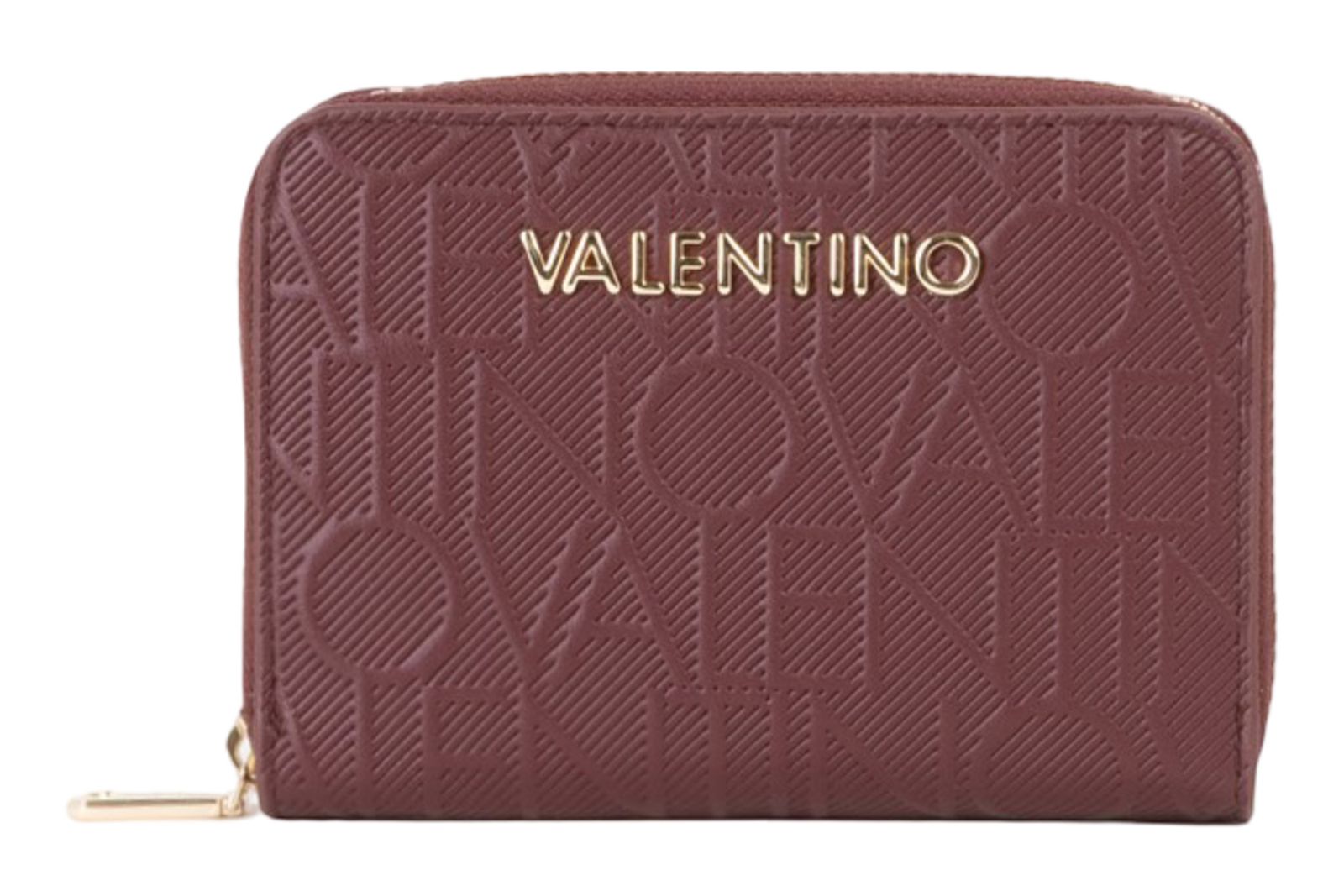 VALENTINO Donna Zip Around Wallet Bordeaux