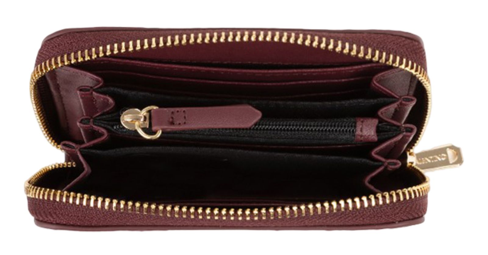 VALENTINO Donna Zip Around Wallet Bordeaux VALENTINO Donna Zip Around Wallet Bordeaux