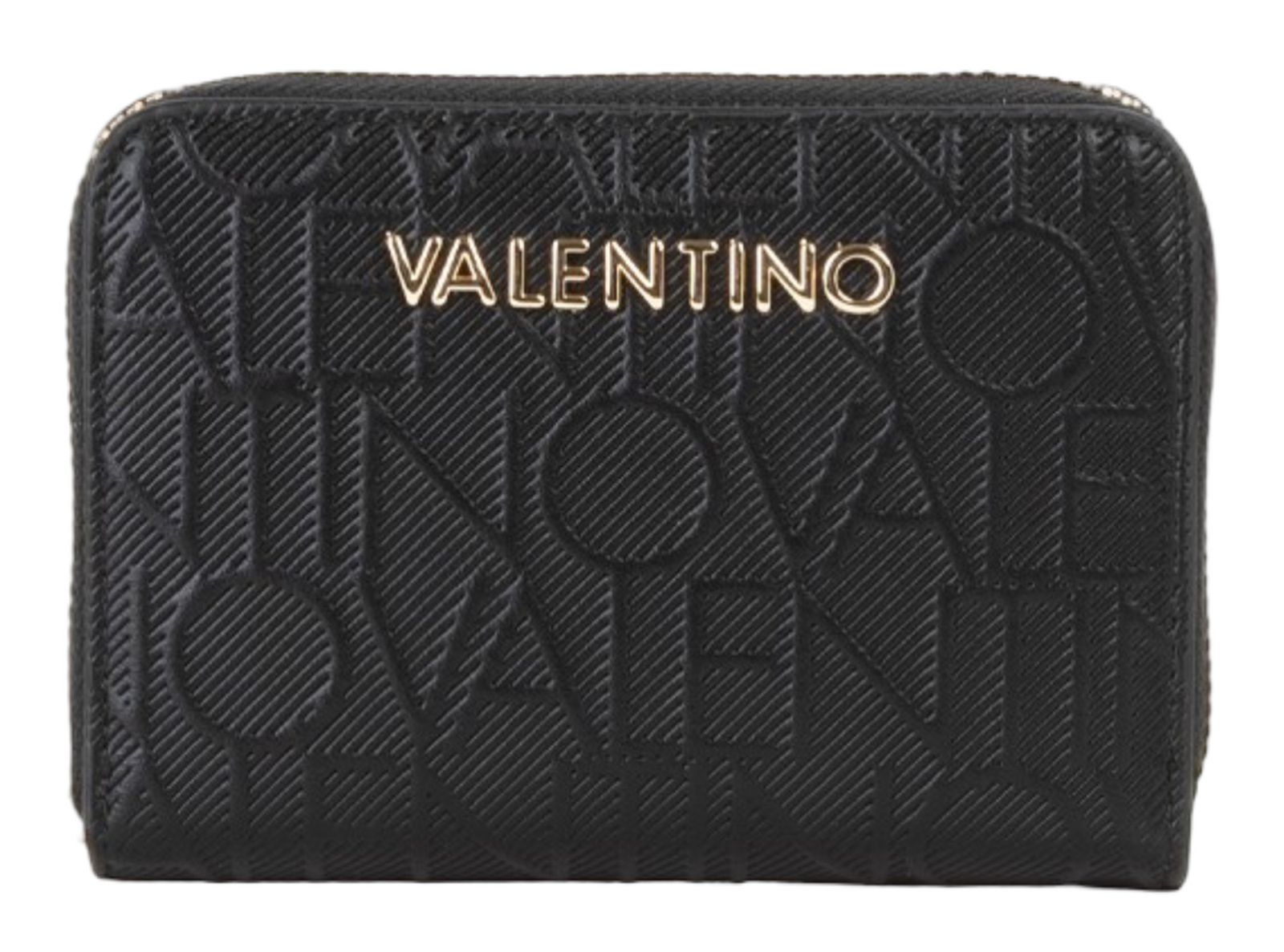 VALENTINO Donna Zip Around Wallet Nero