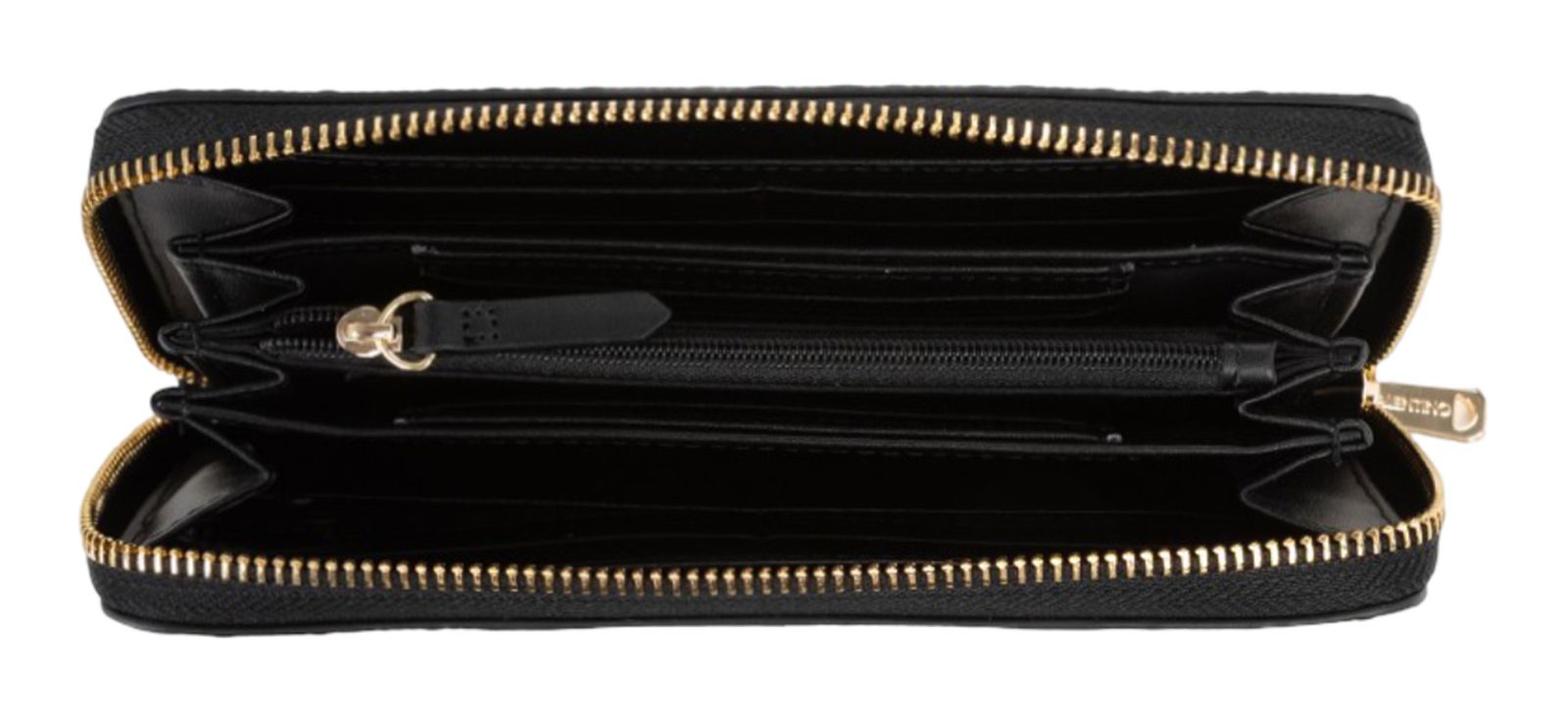 VALENTINO Donna Zip Around Wallet Nero VALENTINO Donna Zip Around Wallet Nero