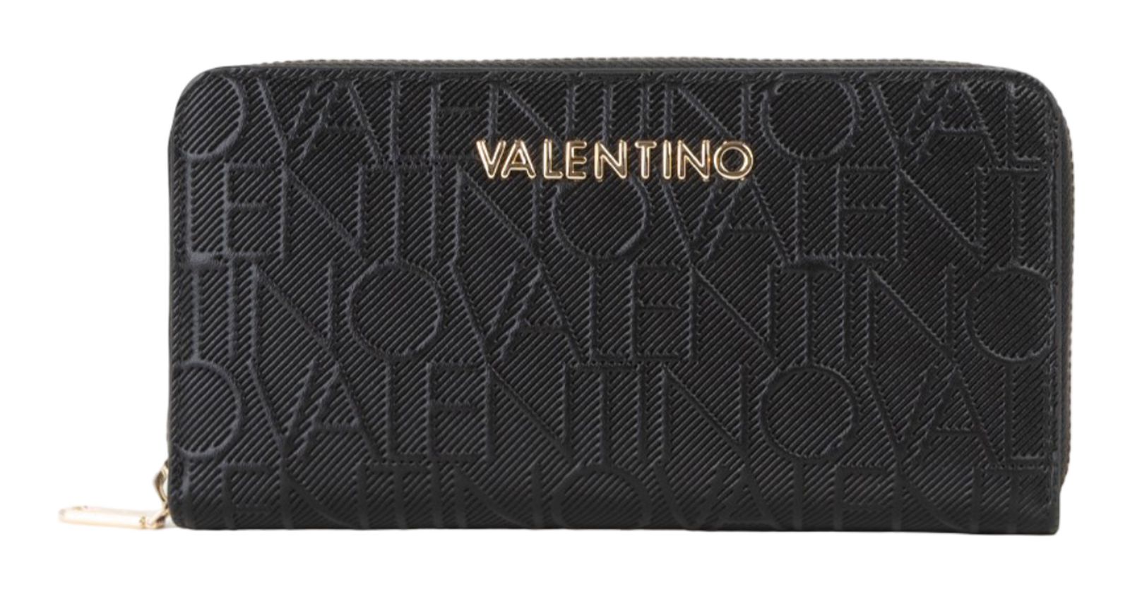 VALENTINO Donna Zip Around Wallet Nero