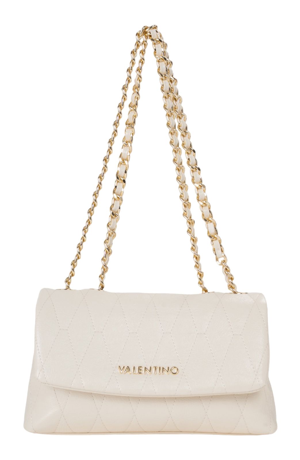 VALENTINO Crystelle Flap Bag Ecru