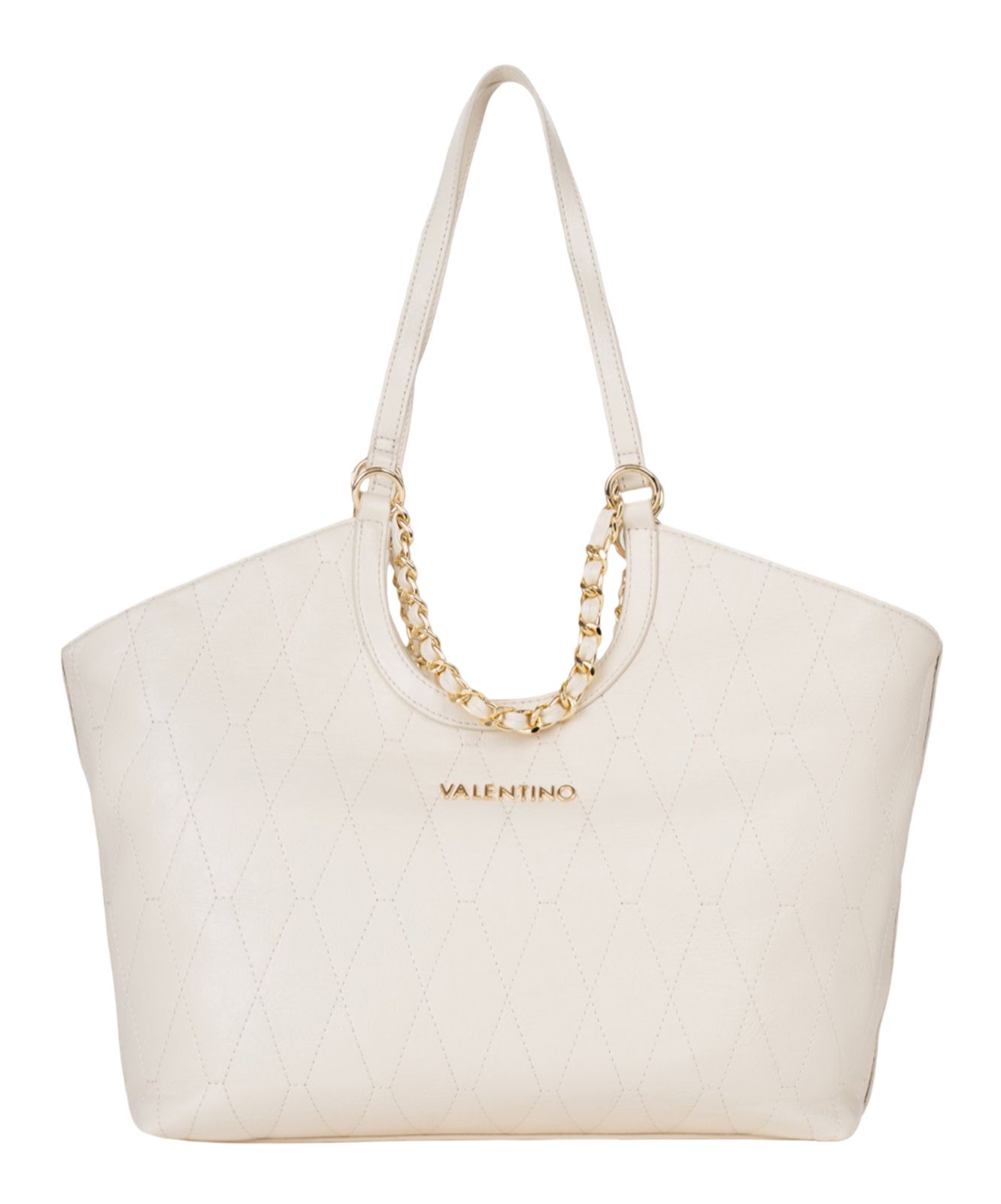 VALENTINO Crystelle Shopping Bag Ecru
