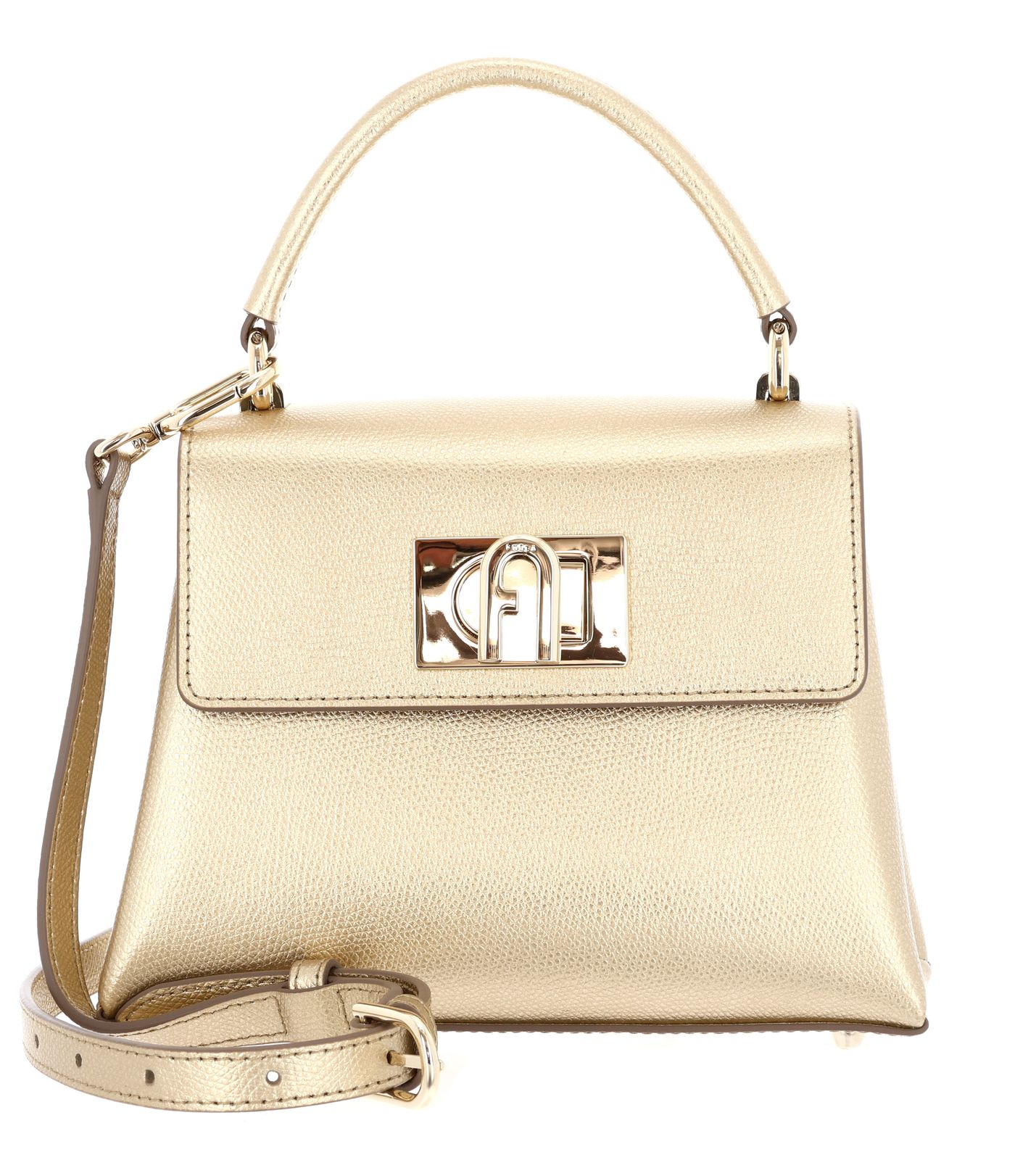 FURLA 1927 Mini Top Handle Bag XS Color Gold