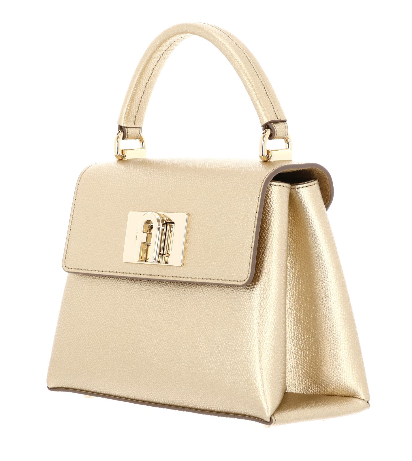 FURLA 1927 Mini Top Handle Bag XS Color Gold FURLA 1927 Mini Top Handle Bag XS Color Gold