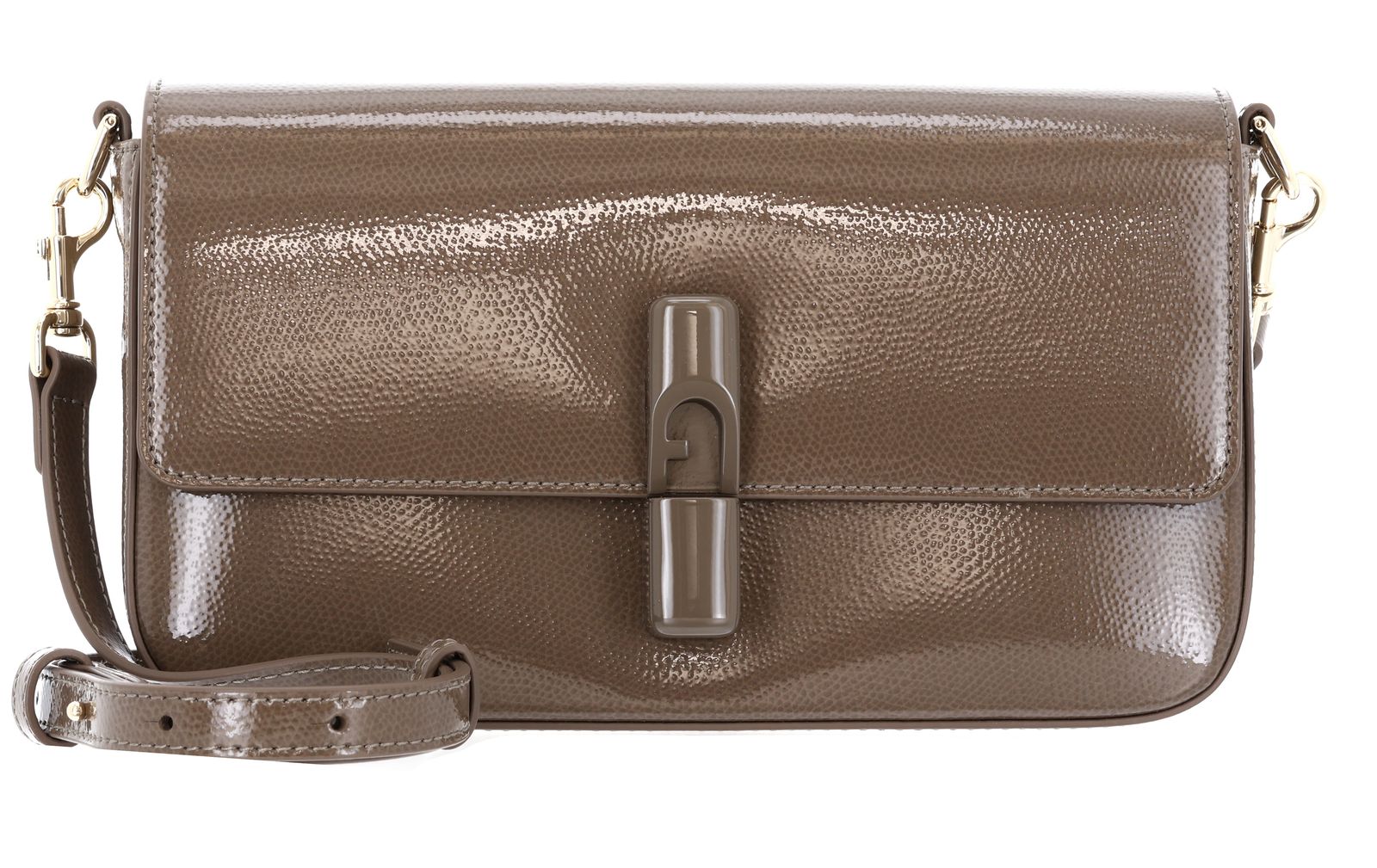FURLA Iride Crossbody Bag S Muddy Gray