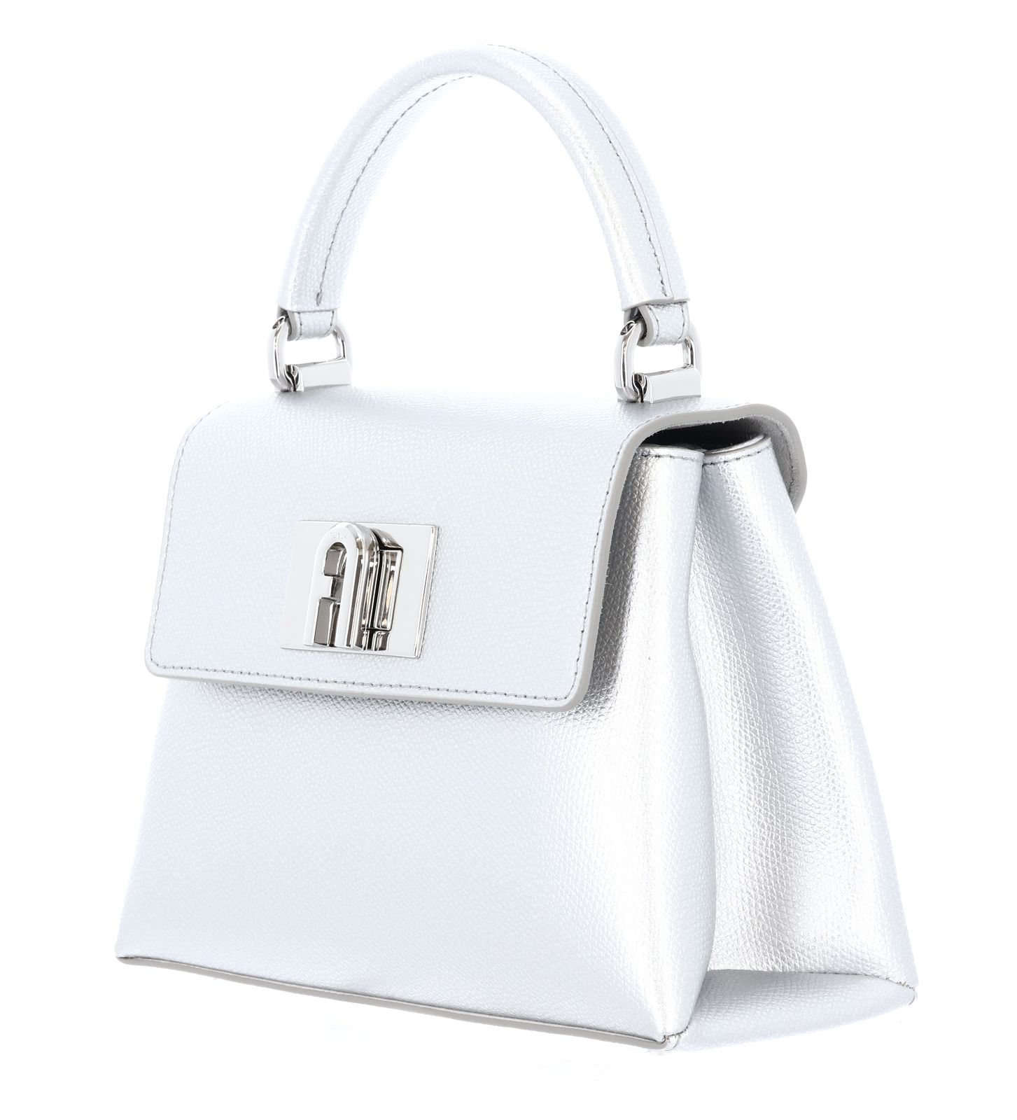 FURLA 1927 Mini Top Handle Bag XS Color Silver FURLA 1927 Mini Top Handle Bag XS Color Silver