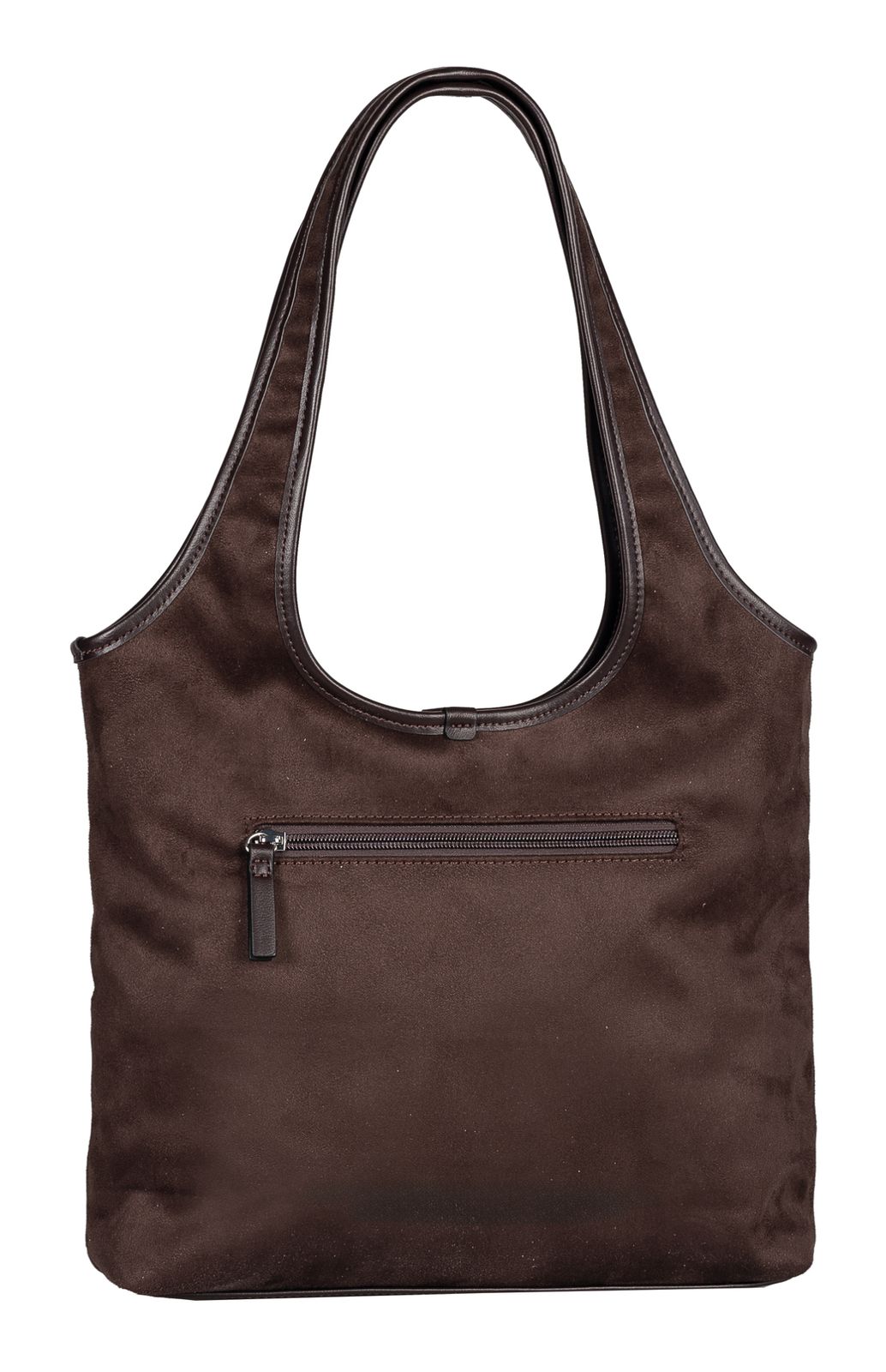 TOM TAILOR Lidora Zip Tote Bag L Dark Brown TOM TAILOR Lidora Zip Tote Bag L Dark Brown