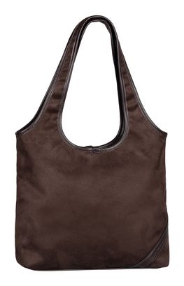 TOM TAILOR Lidora Zip Tote Bag L Dark Brown