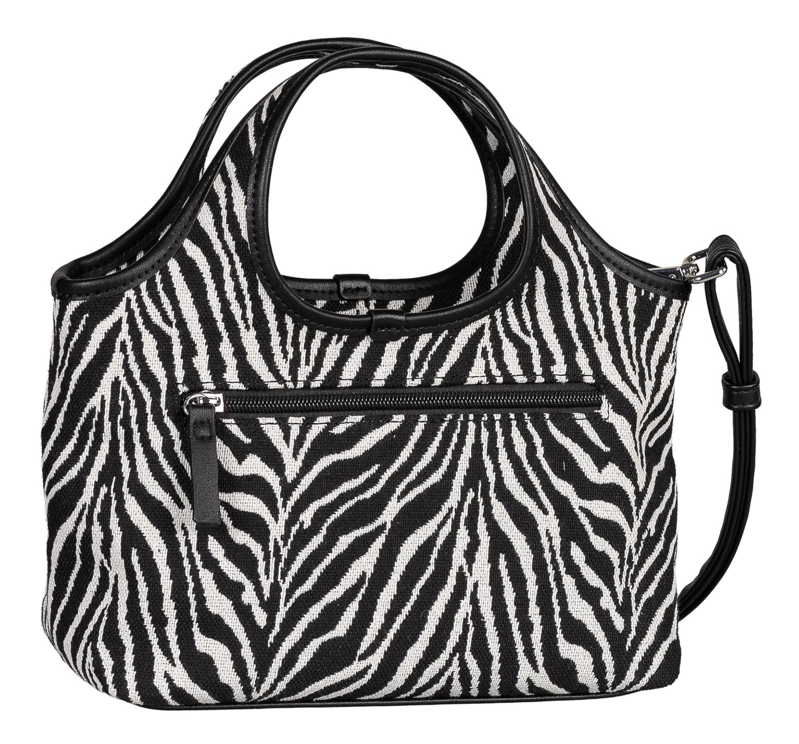 TOM TAILOR Lidora Zip Shopper S Animal Black TOM TAILOR Lidora Zip Shopper S Animal Black