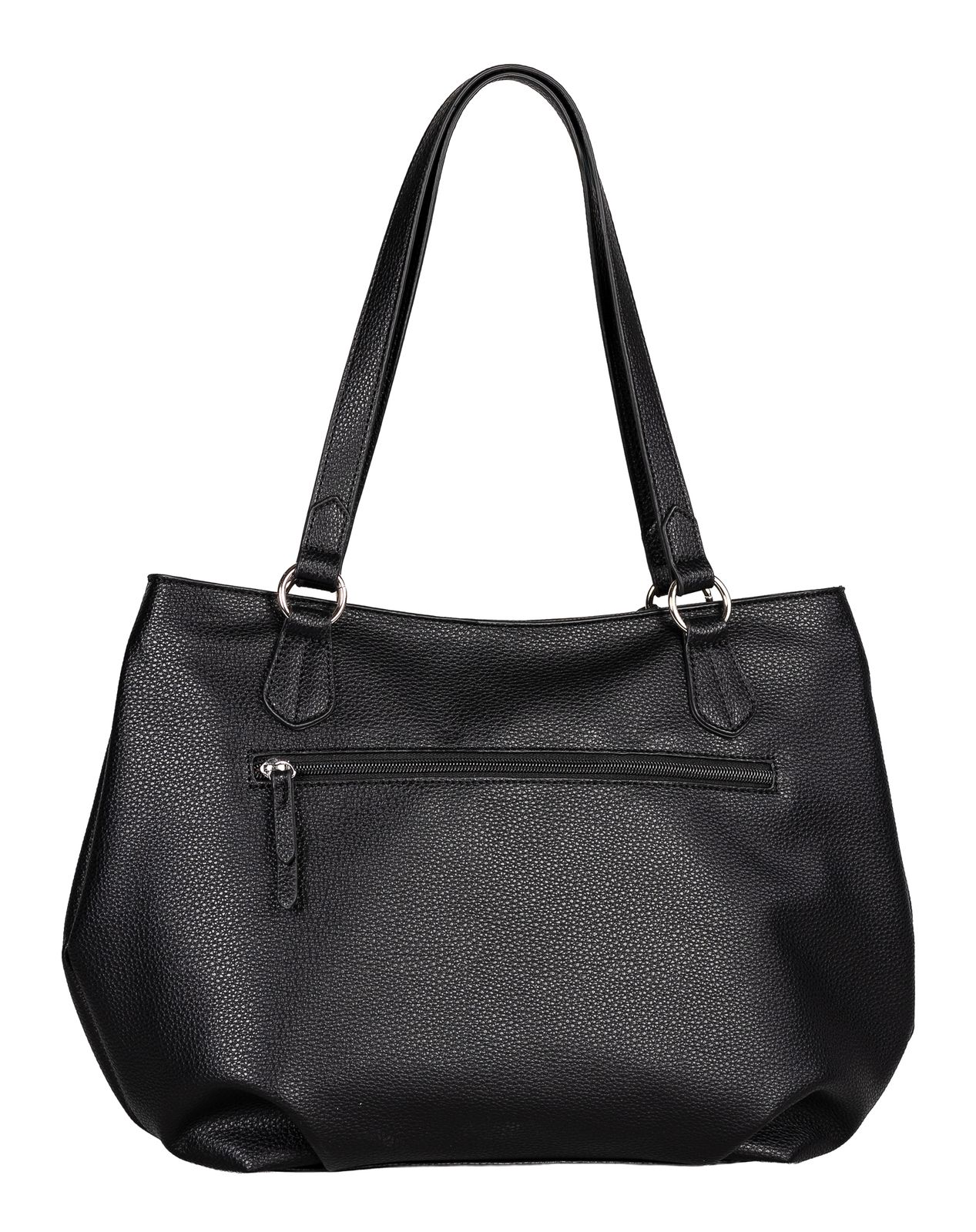 TOM TAILOR Laelia Zip Shopper L Black TOM TAILOR Laelia Zip Shopper L Black