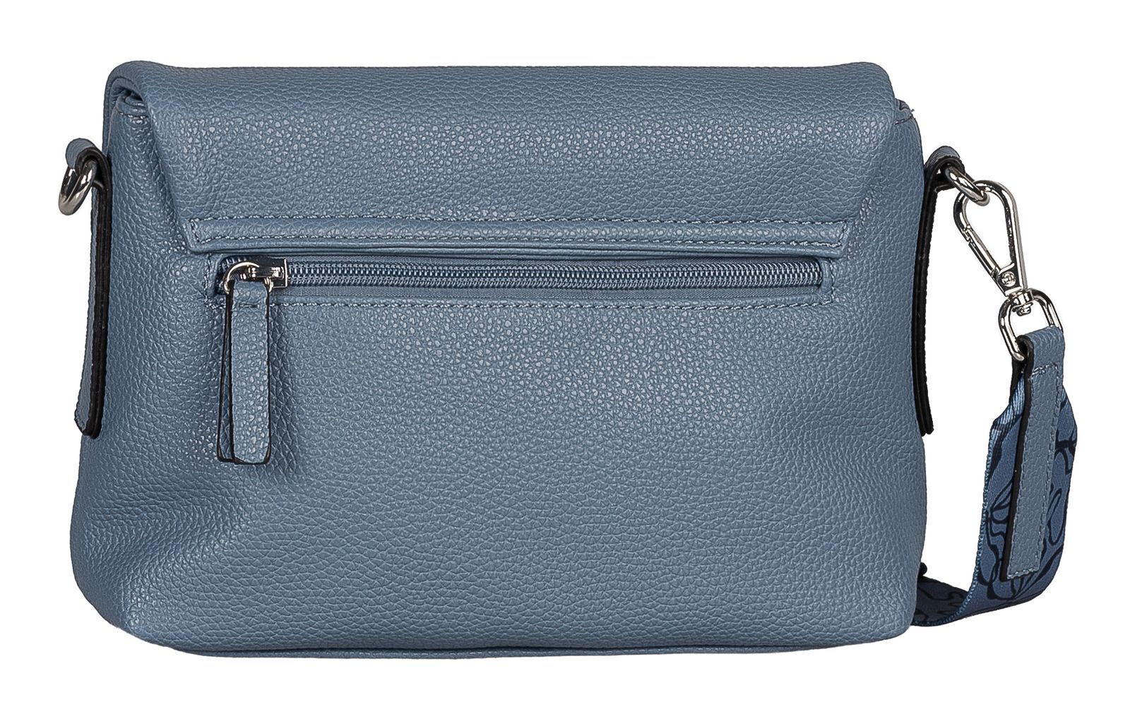TOM TAILOR Orla Flap Bag no Zip S Mid Blue TOM TAILOR Orla Flap Bag no Zip S Mid Blue