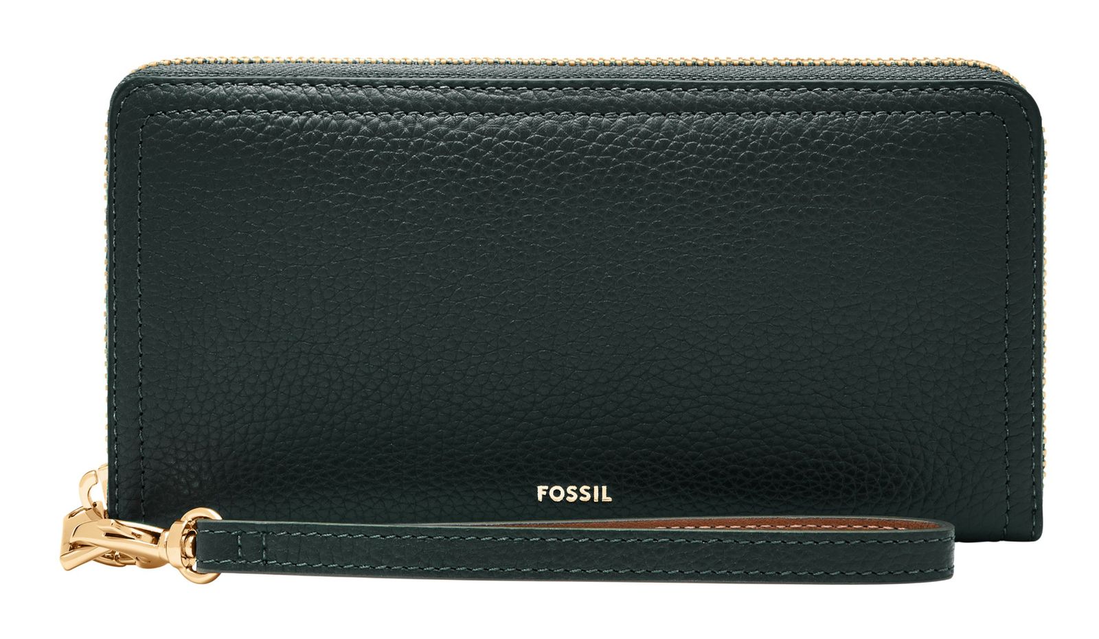 FOSSIL Logan RFID Zip Around Clutch Green