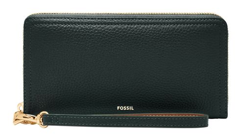 FOSSIL Logan RFID Zip Around Clutch Green