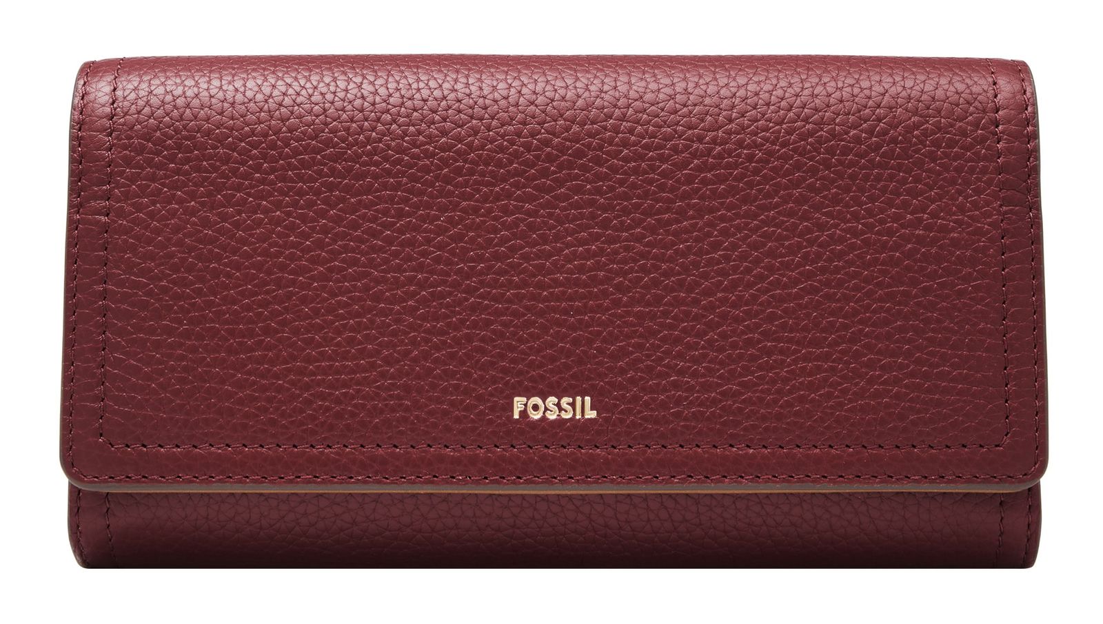 FOSSIL Logan Flap Clutch Wine