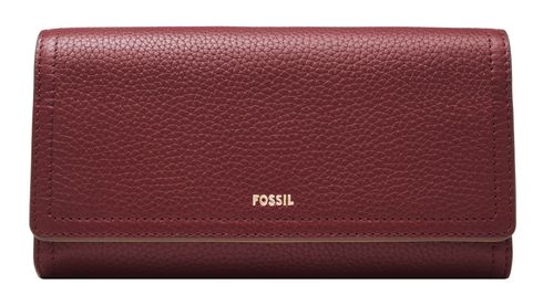 FOSSIL Logan Flap Clutch Wine