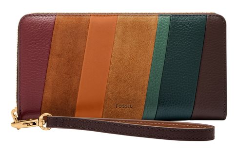 FOSSIL Logan Zip Around Clutch Multicolor