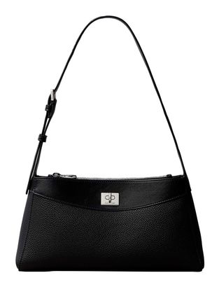 Calvin Klein Mix Media Shoulder Bag Black