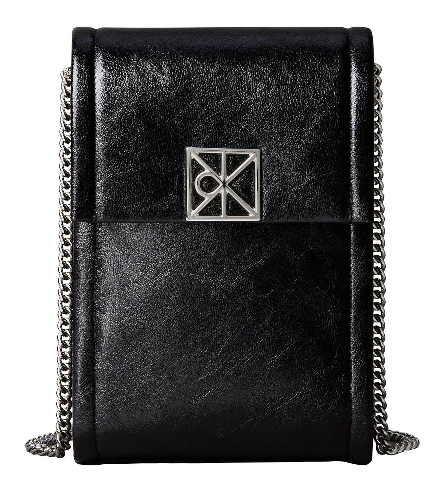 Calvin Klein Emblem Phone Crossbody Black