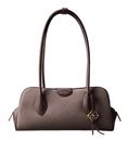 Calvin Klein Emblem Trio Suede Shoulder Bag Moonstruck / Plum Truffle