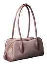 Calvin Klein Emblem Trio Suede Shoulder Bag Moonstruck / Plum Truffle