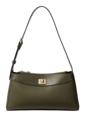 Calvin Klein Mix Media Shoulder Bag Olive Night
