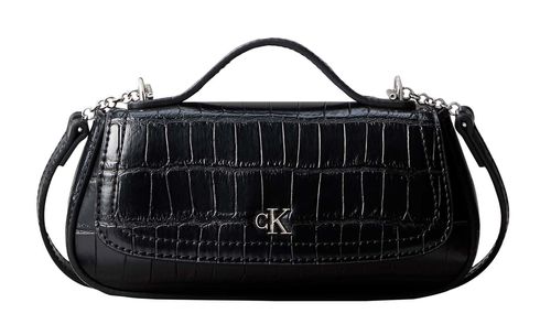 Calvin Klein CK Croc Top Handle Bag Black