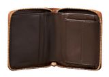 Calvin Klein Foil Logo Medium Zip Around Wallet Natural Umber Calvin Klein Foil Logo Medium Zip Around Wallet Natural Umber