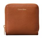 Calvin Klein Foil Logo Medium Zip Around Wallet Natural Umber Calvin Klein Foil Logo Medium Zip Around Wallet Natural Umber