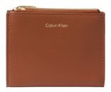 Calvin Klein Foil Logo DBL Zip Wallet Natural Umber