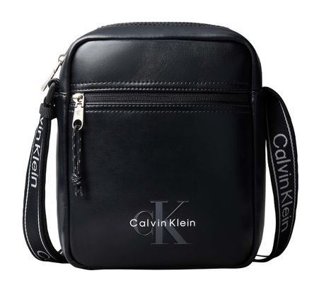 Calvin Klein Bold Logo Webbing Reporter Black