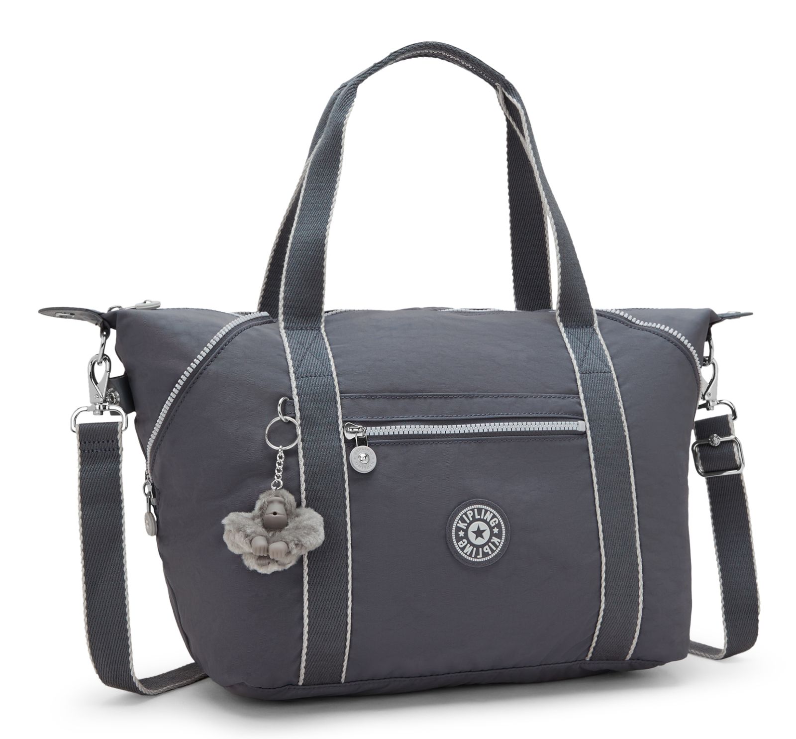 kipling Art Tote Moonlit Grey kipling Art Tote Moonlit Grey