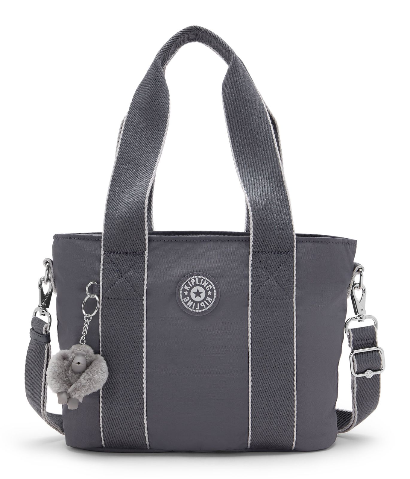 kipling Minta Tote Moonlit Grey