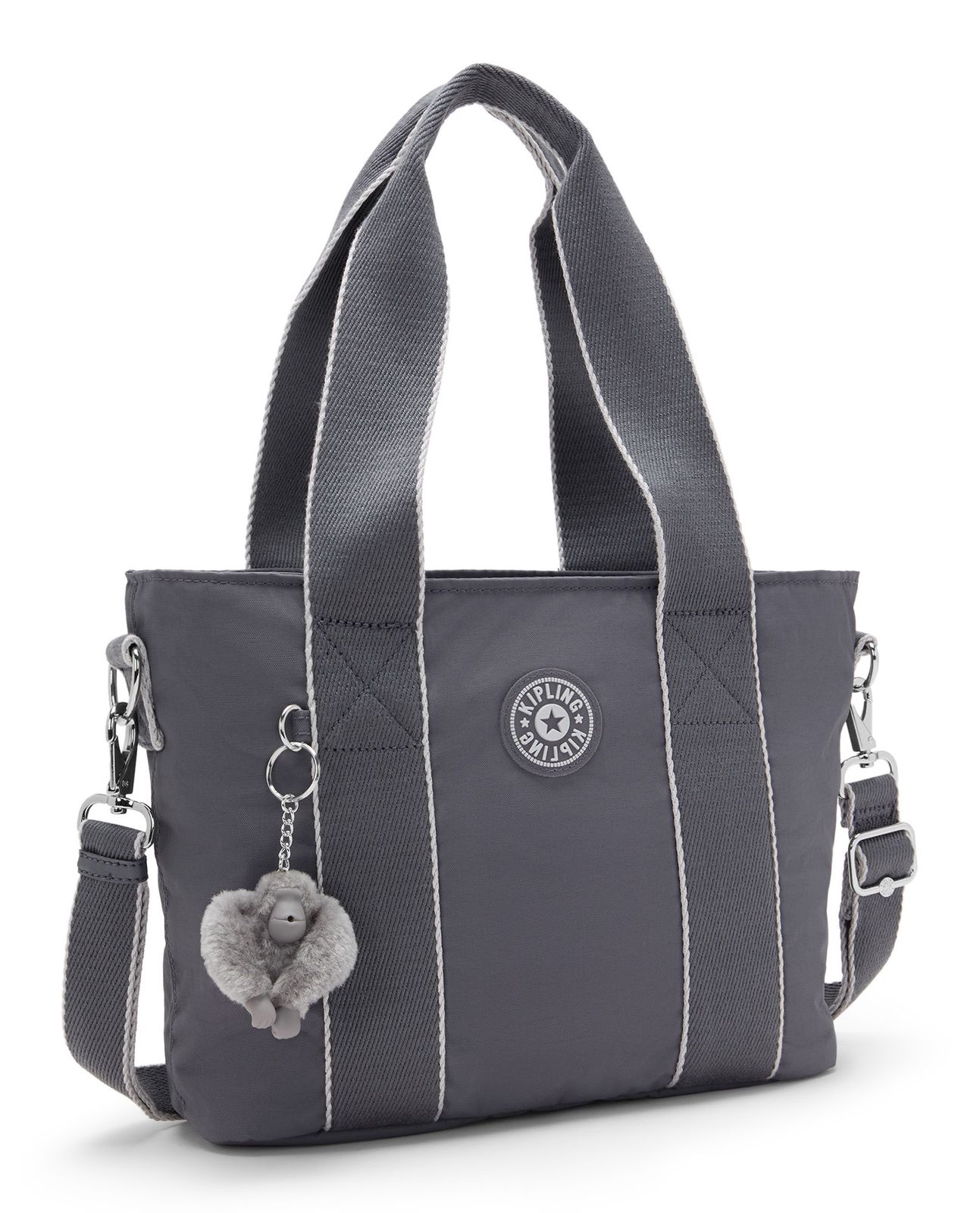 kipling Minta Tote Moonlit Grey kipling Minta Tote Moonlit Grey