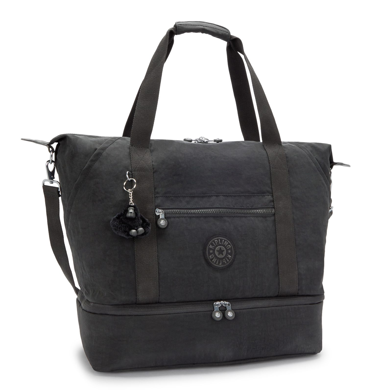 kipling Art M Weekender L Black Noir kipling Art M Weekender L Black Noir