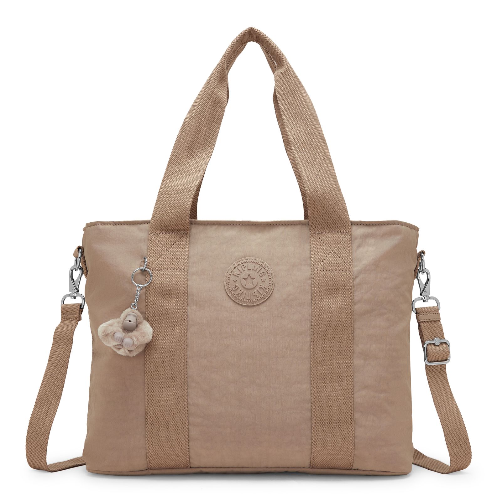 kipling Minta Large Tote L Tan Beige