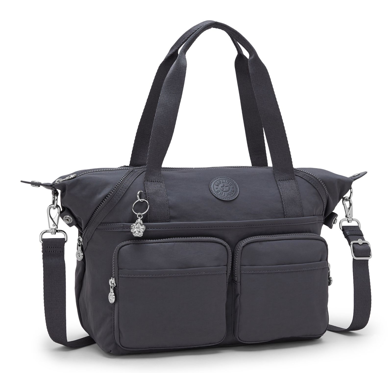 kipling Basic Elevated New Art Duo Pocket M Moonlit Slate kipling Basic Elevated New Art Duo Pocket M Moonlit Slate