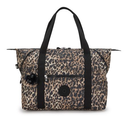 kipling Basic Print Art Medium Tote Wild Leopard