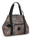kipling Basic Print Art Medium Tote Wild Leopard