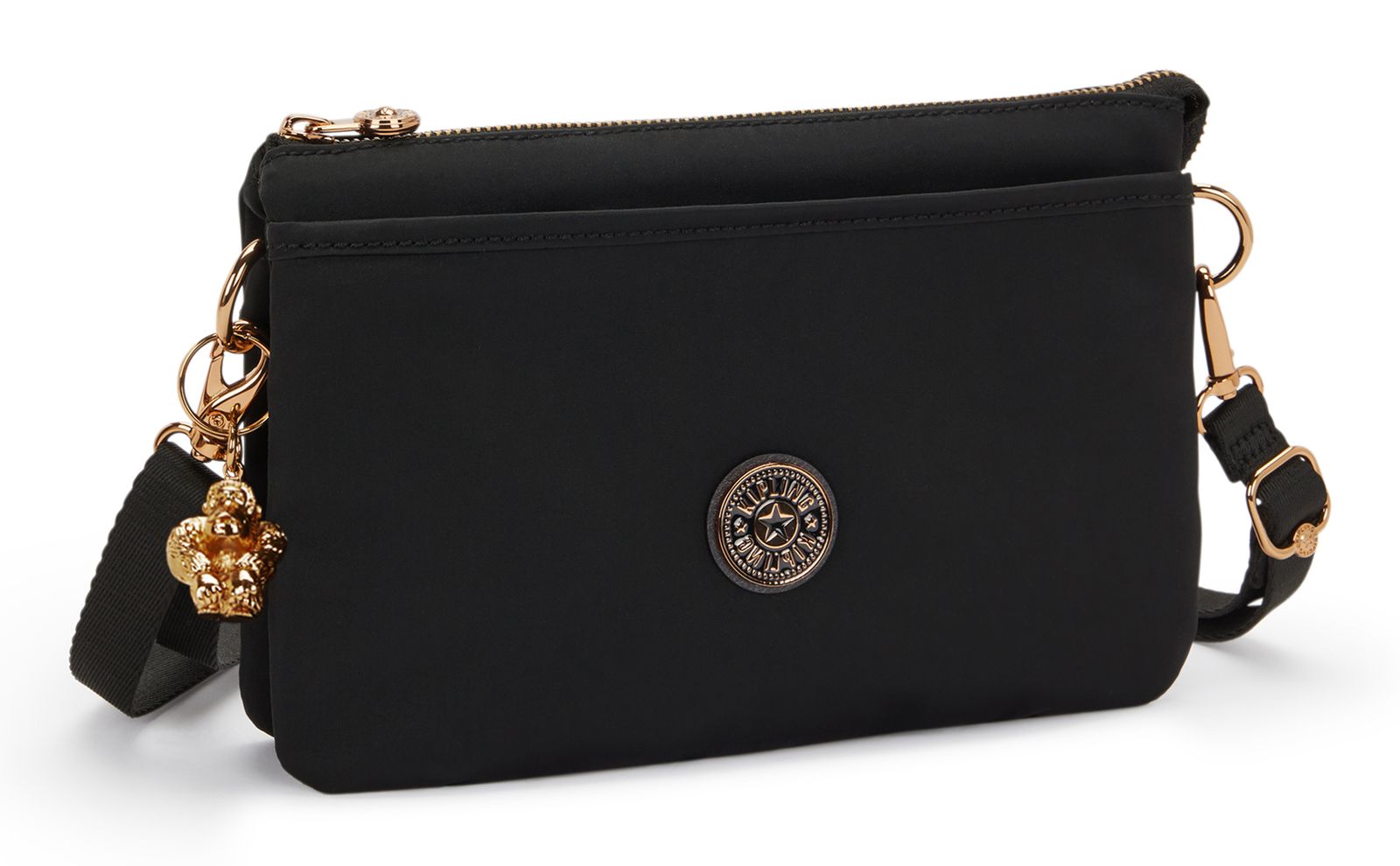 kipling Riri Crossbody Blush Gold Blck kipling Riri Crossbody Blush Gold Blck