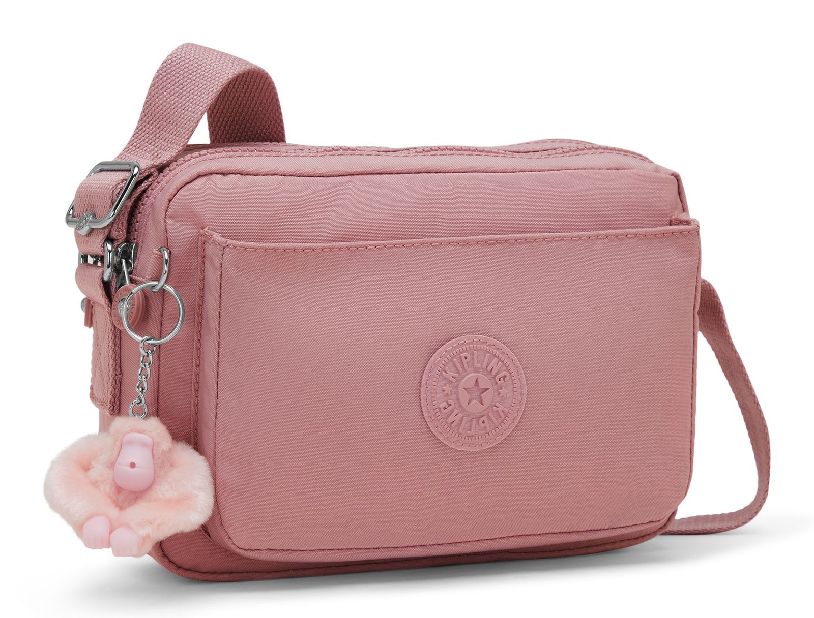 kipling Basic Abanu Crossbody Bag M Smoky Blush kipling Basic Abanu Crossbody Bag M Smoky Blush