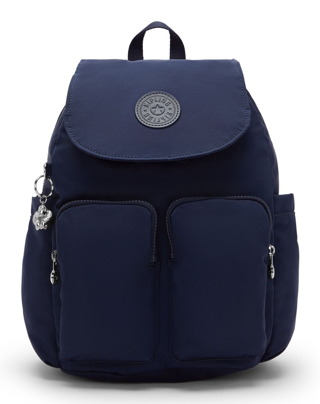 kipling Basic Elevated City Pocket Mini Backpack Infinite Blue