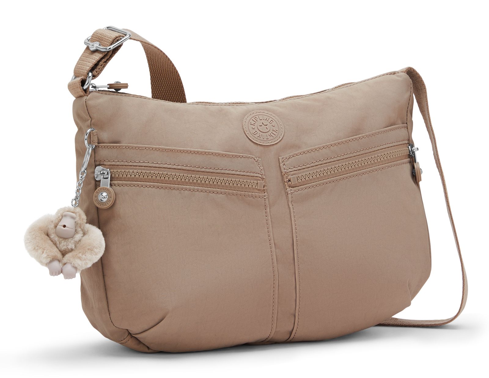 kipling Izellah Crossbody Tan Beige kipling Izellah Crossbody Tan Beige