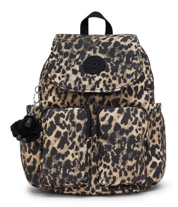 kipling City Pocket Backpack S Wild Leopard