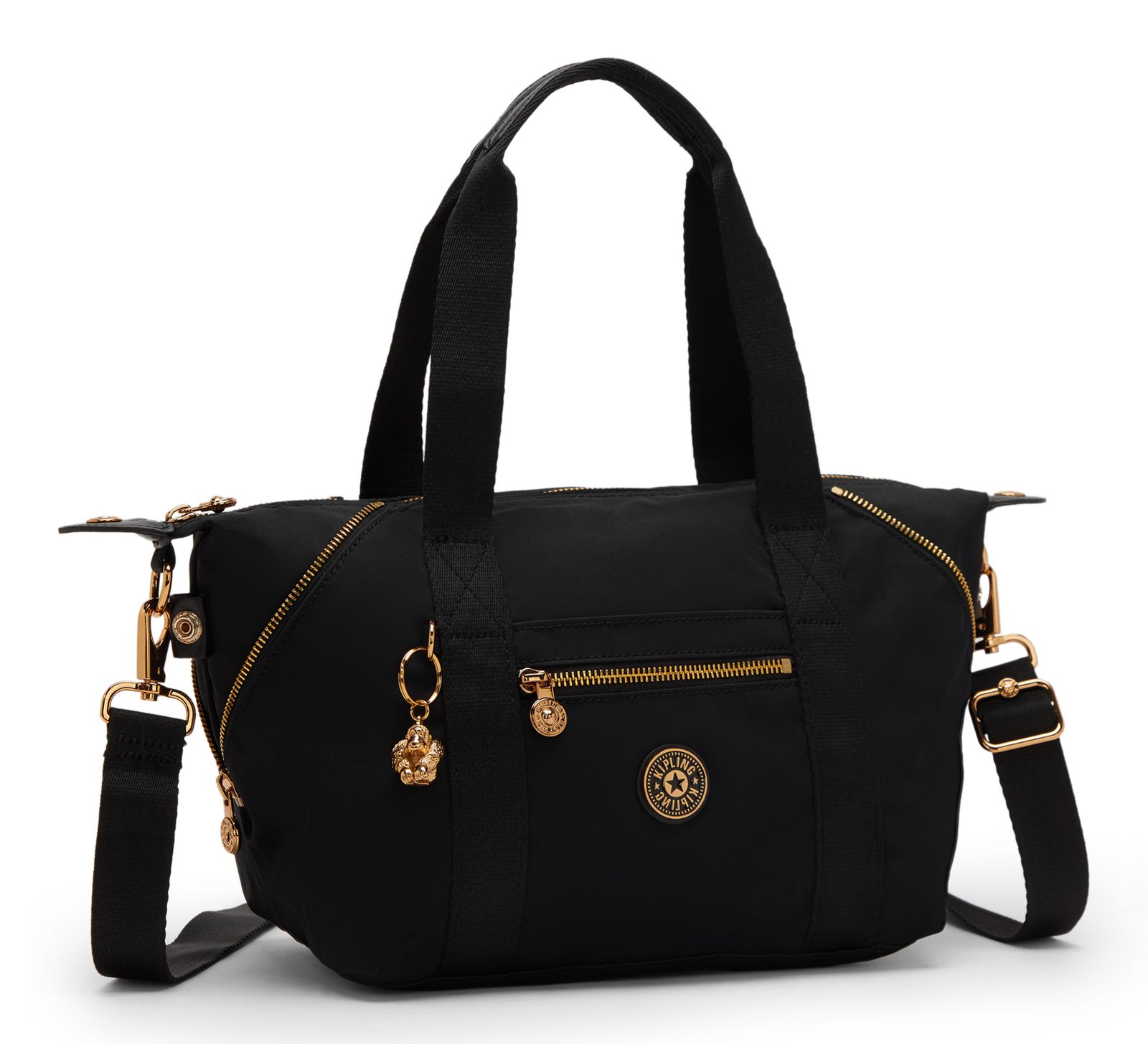 kipling Small Handbag S Blush Gold Blck kipling Small Handbag S Blush Gold Blck